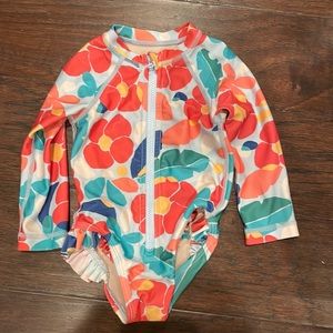 Baby girl swimsuit 6-9 months Tea EUC